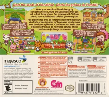 Gardening Mama 2 - Forest Friends (USA) box cover back